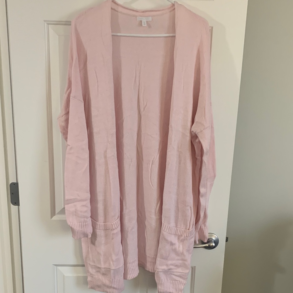 Abound Light Pink Open-Front Cardigan